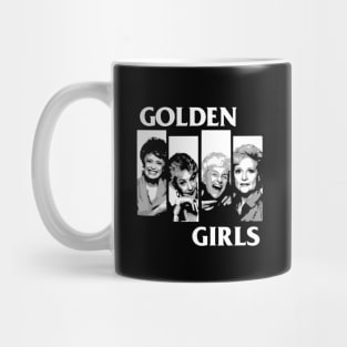 golden girls - black flag parody black Mug